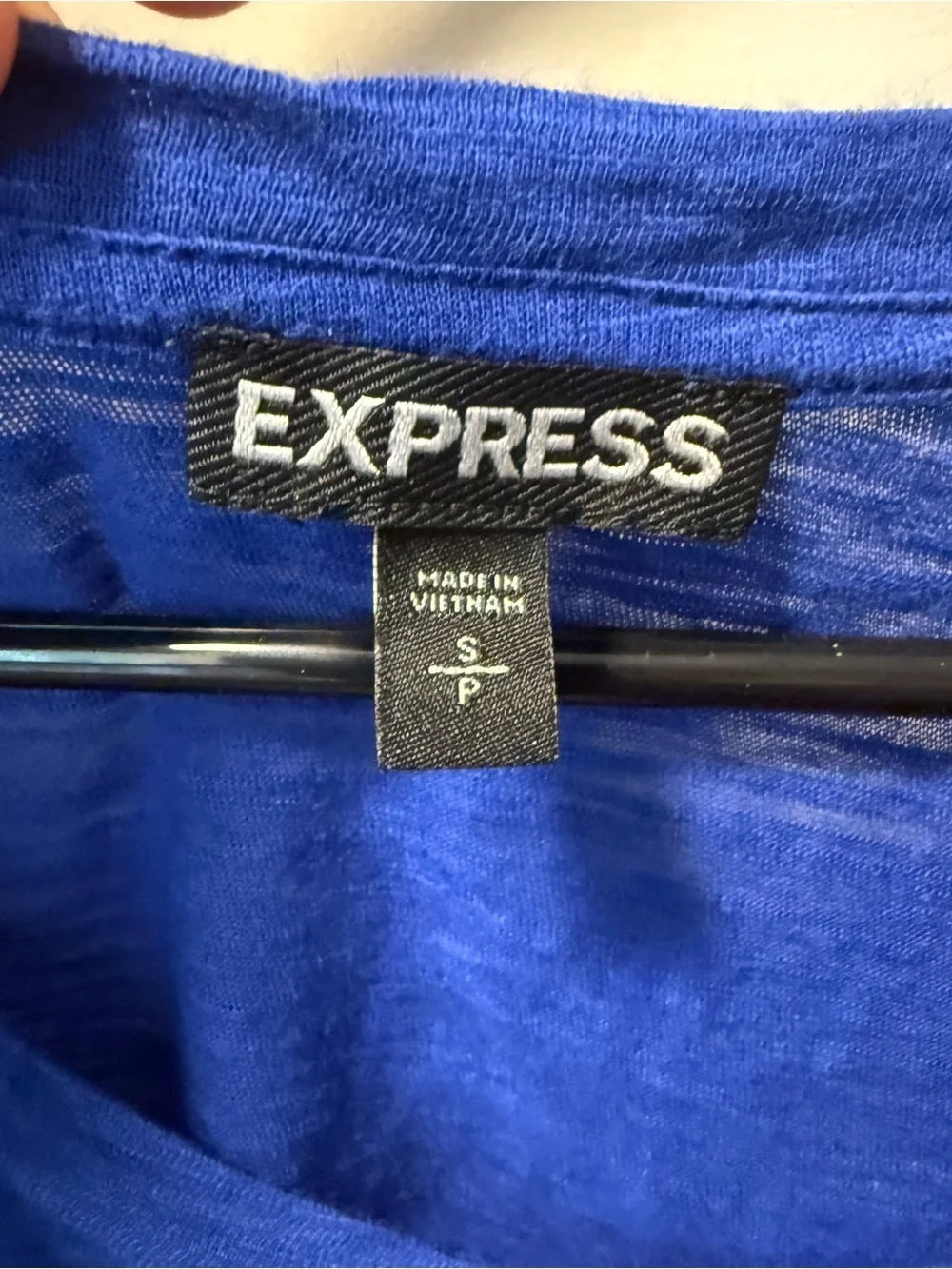 Express Women’s Royal Blue Short Sleeve Top - S